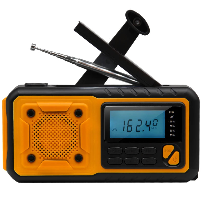 GuardianWave - 5-in-1 Solar Emergency Radio & Power Bank 4000mAh