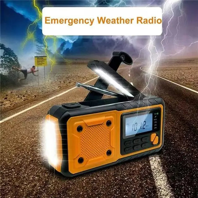 GuardianWave - 5-in-1 Solar Emergency Radio & Power Bank 4000mAh
