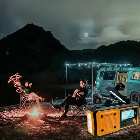 GuardianWave - 5-in-1 Solar Emergency Radio & Power Bank 4000mAh
